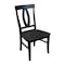International Concepts Set of 2 Cosmo Chairs, Coal-Black/washed black C75-170P - alternate 4